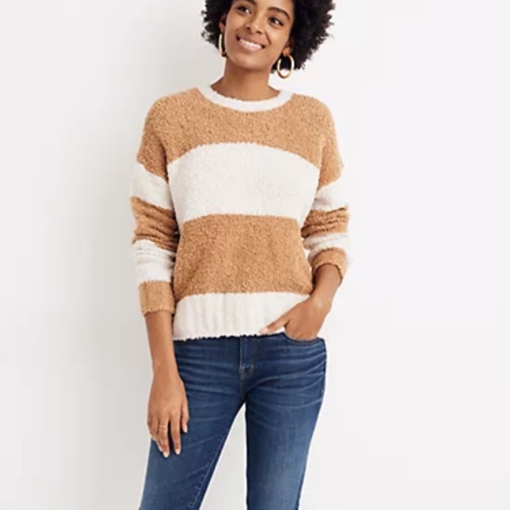 Madewell Teddy striped pullover sweater